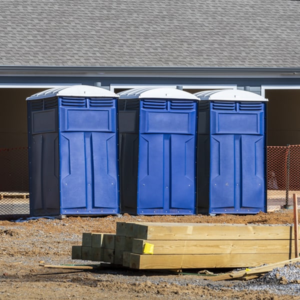 what is the expected delivery and pickup timeframe for the portable toilets in Aroma IL